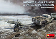 MiniArt 1/35 Soviet 2t 6x4 Truck with 76mm USV-BR Gun – MA35272