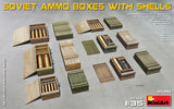 Miniart 1/35 Soviet Ammo Boxes With Shells Plastic Model Kit [35261]