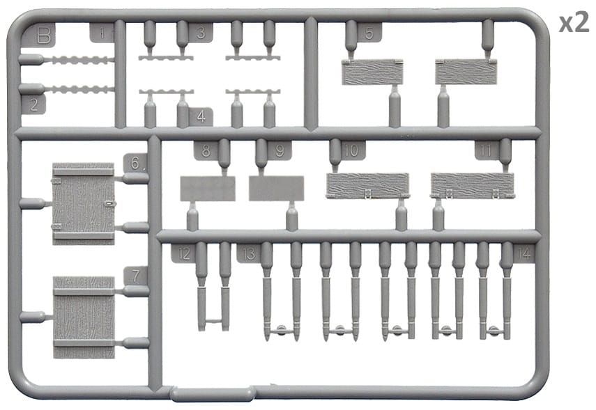 Miniart 1/35 Soviet Ammo Boxes With Shells Plastic Model Kit [35261]