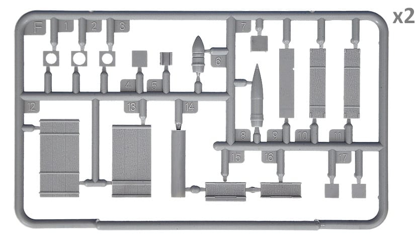 Miniart 1/35 Soviet Ammo Boxes With Shells Plastic Model Kit [35261]