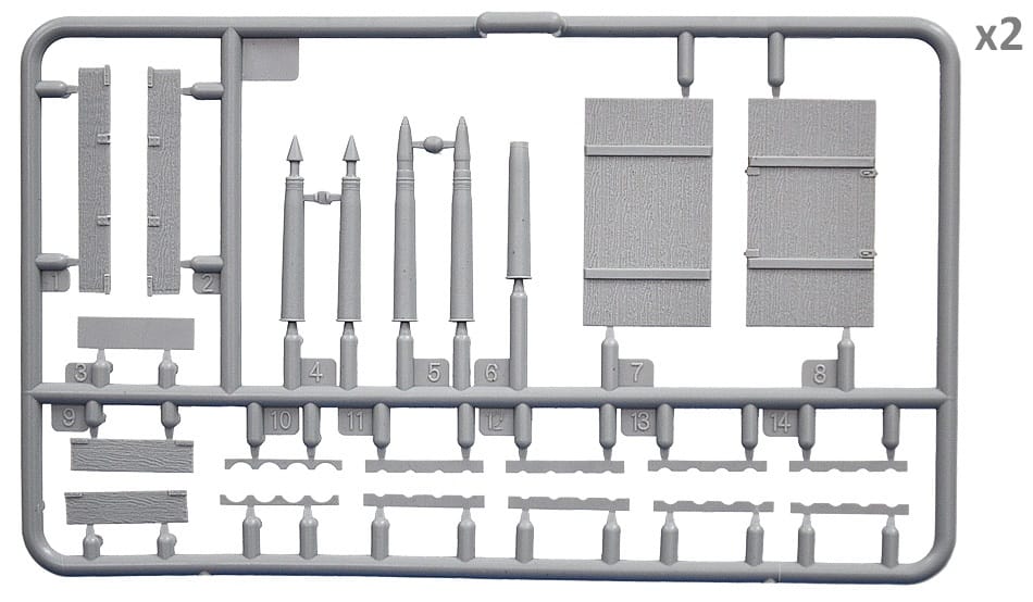 Miniart 1/35 Soviet Ammo Boxes With Shells Plastic Model Kit [35261]