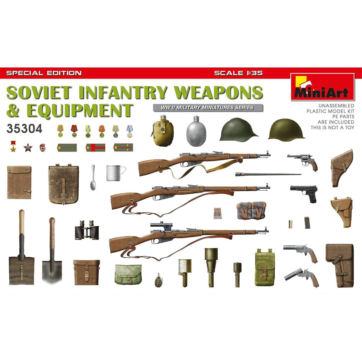 MiniArt 35304 Soviet Infantry Weapons and Equipment box