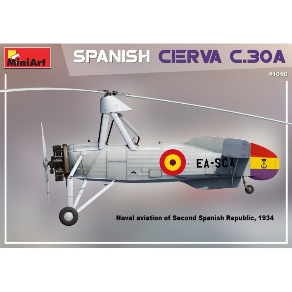 MiniArt 41016 Spanish Cierva C.30A front box artwork