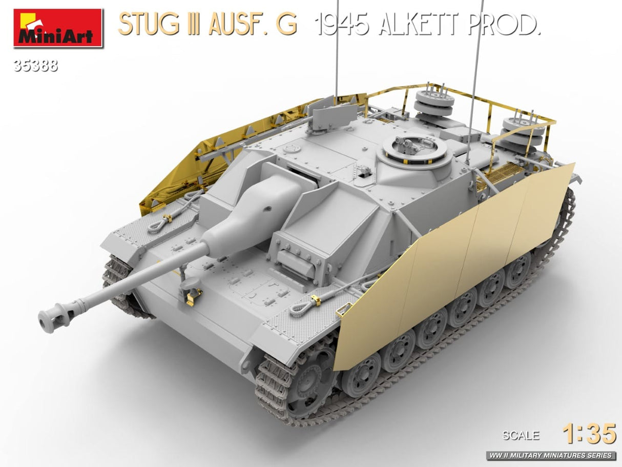 MiniArt 1/35 StuG III Ausf. G 1945 Alkett Prod. Plastic Model Kit