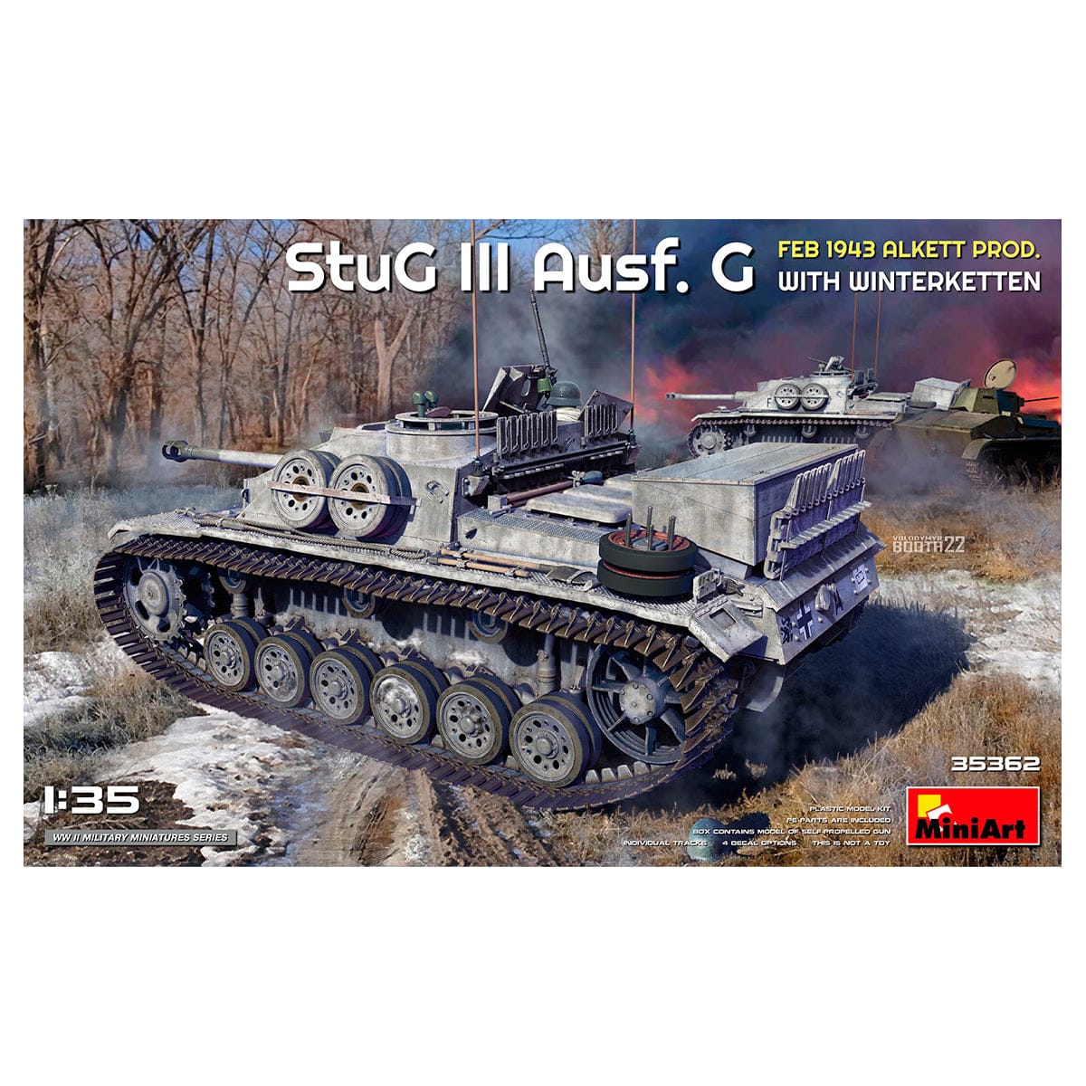MiniArt 1/35 StuG III Ausf. G Feb 1943 Alkett Production with Winterketten – MA35362