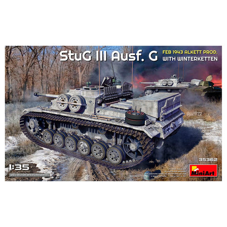 MiniArt 1/35 StuG III Ausf. G Feb 1943 Alkett Production with Winterketten – MA35362