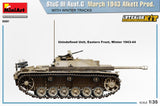 MiniArt 1/35 StuG III Ausf. G March 1943 Alkett Prod w/Winter Tracks. Interior Kit Plastic Model Kit