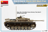 MiniArt 1/35 StuG III Ausf. G March 1943 Alkett Prod w/Winter Tracks. Interior Kit Plastic Model Kit