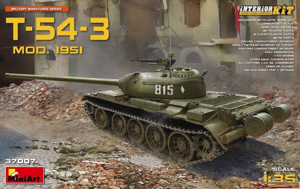 MiniArt 37007 T-54-3 Mod 1951 front box