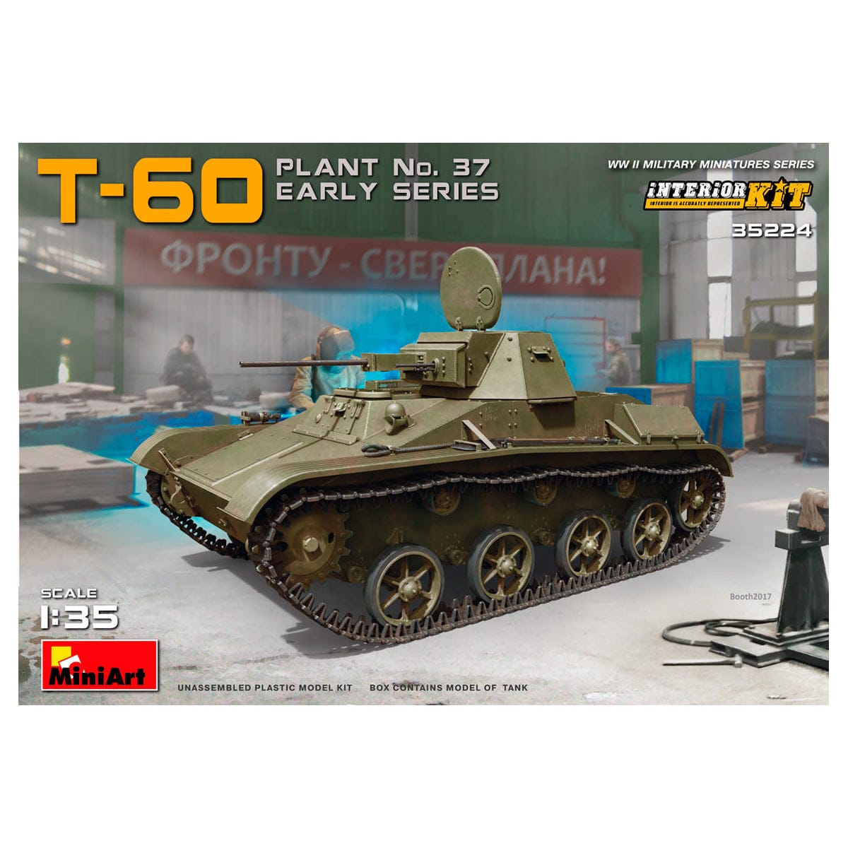 MiniArt 1/35 T-60 Plant No.37 Early Series Autumn 1941 – MA35224