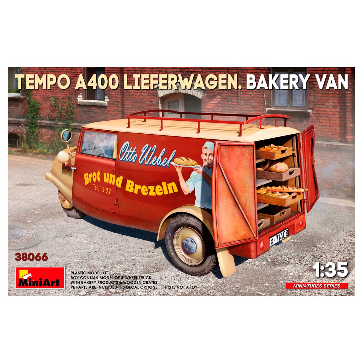 MiniArt 1/35 Tempo A400 Lieferwagen Bakery Van – MA38066