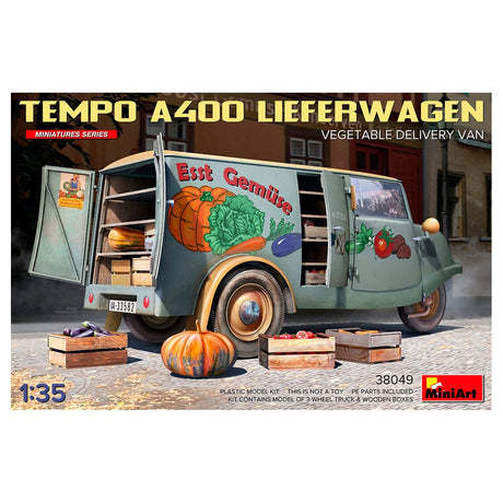 MiniArt 1/35 Tempo A400 Lieferwagen Vegetable Delivery Van – MA38049