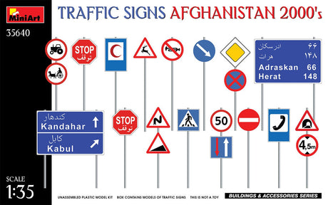 MiniArt 35640 Traffic Signs Afghanistan 2000s front box