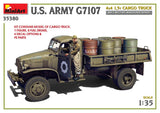 MiniArt 1/35 U.S. ARMY G7107 4X4 1.5t CARGO TRUCK Plastic Model Kit