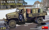 MiniArt 1/35 U.S. ARMY G7107 4X4 1.5t CARGO TRUCK Plastic Model Kit