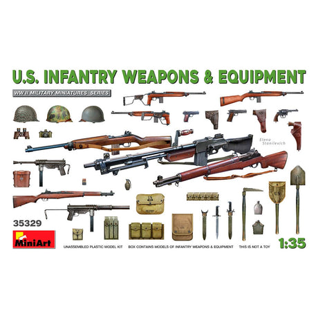 MiniArt 1/35 U.S. Infantry Weapons & Equipment – MA35329