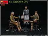 MiniArt 1/35 U.S. Soldiers in Cafe Plastic Model Kit