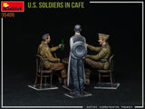 MiniArt 1/35 U.S. Soldiers in Cafe Plastic Model Kit