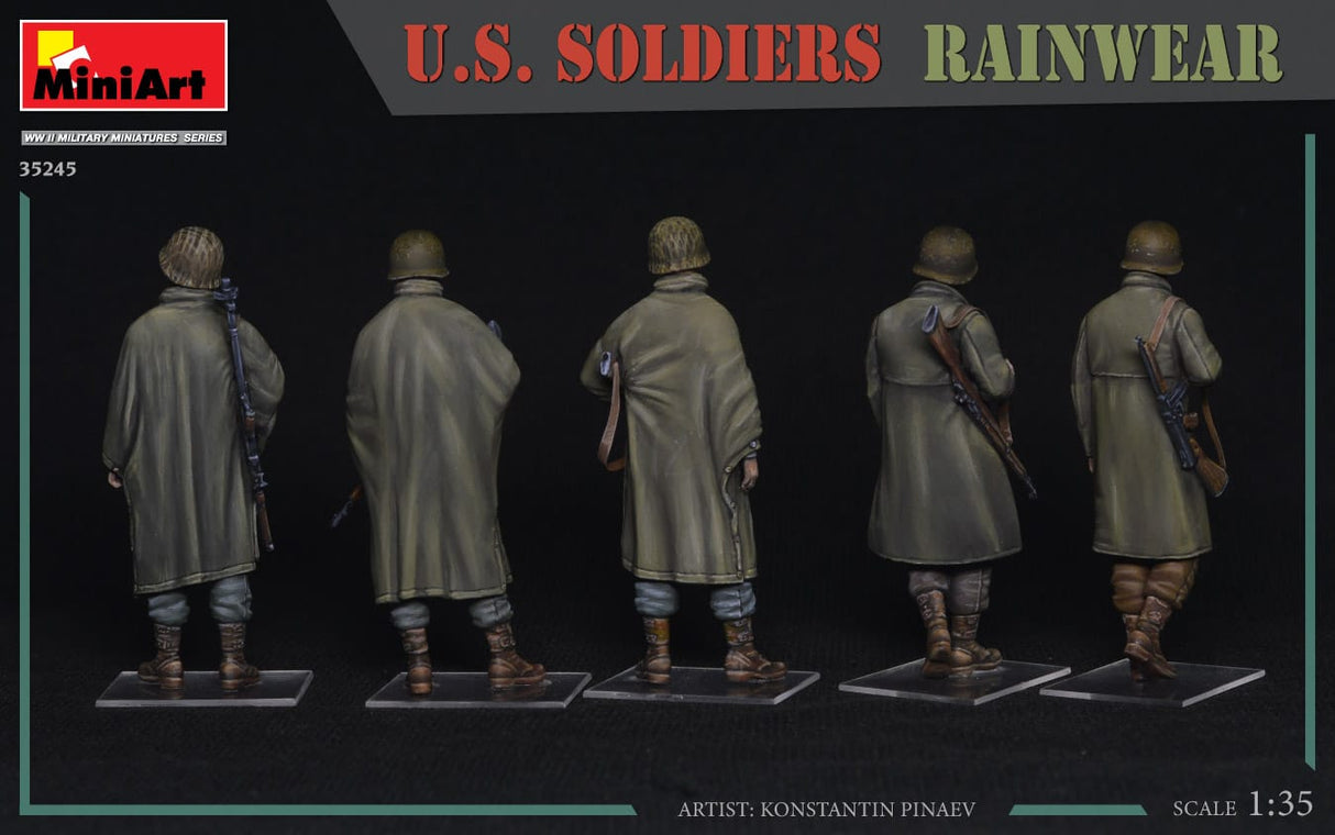 MiniArt 1/35 U.S. SOLDIERS RAINWEAR Plastic Model Kit