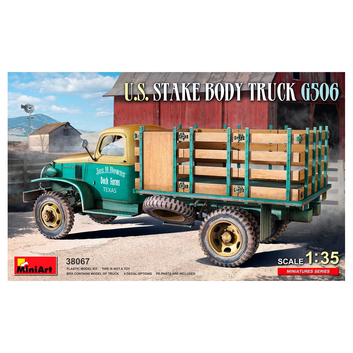 MiniArt 1/35 U.S. Stake Body Truck G506 – MA38067