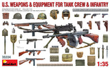 MiniArt 1/35 U.S. Weapons & Equipment for Tank Crew & Infantry Plastic Model Kit