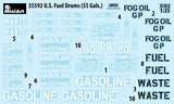 Miniart 1/35 US Fuel Drums 55 Gallons Plastic Model Kit [35592]