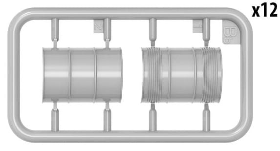 Miniart 1/35 US Fuel Drums 55 Gallons Plastic Model Kit [35592]