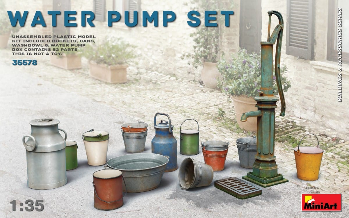 Miniart 1/35 Water Pump Set Plastic Model Kit [35578]