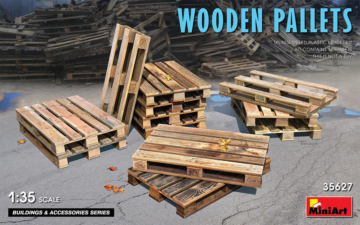 MiniArt 35627 Wooden Pallets front-of-box image