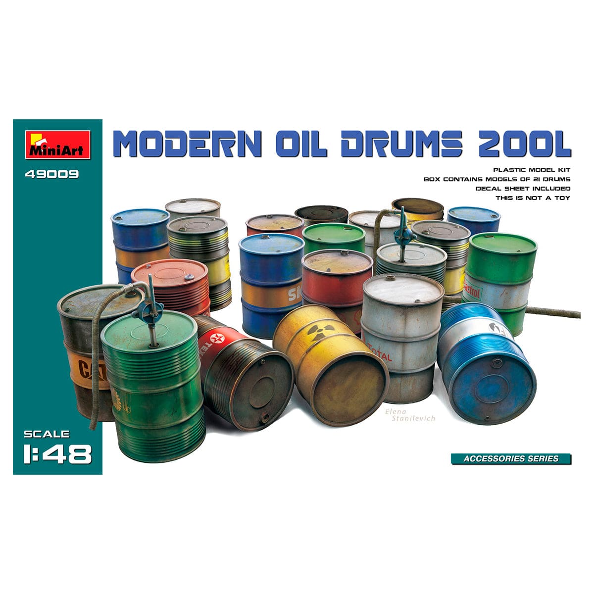 MiniArt 1/48 Modern Oil Drums 200L – MA49009