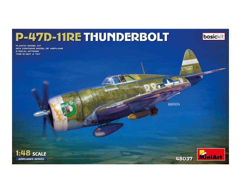 MiniArt 48037 P-47D-11RE Thunderbolt Basic Kit front box art