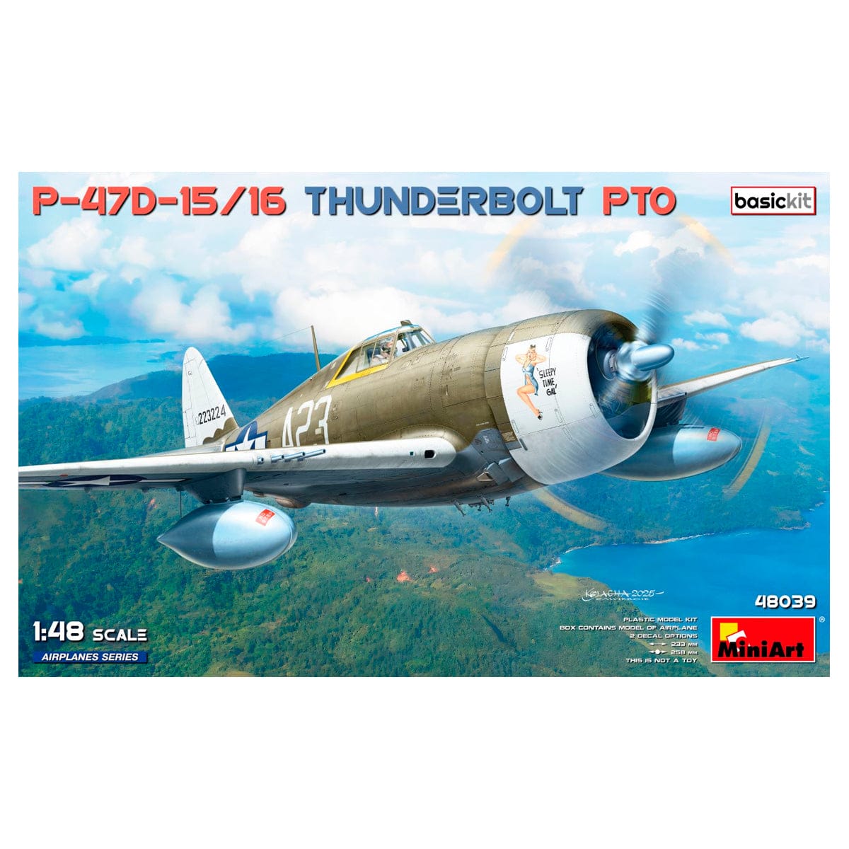 MiniArt 1/48 P-47D-15/16 Thunderbolt PTO Basic Kit – MA48039