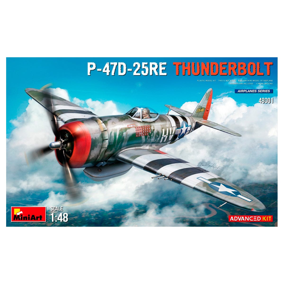 MiniArt 1/48 P-47D-25RE Thunderbolt Advanced Kit – MA48001