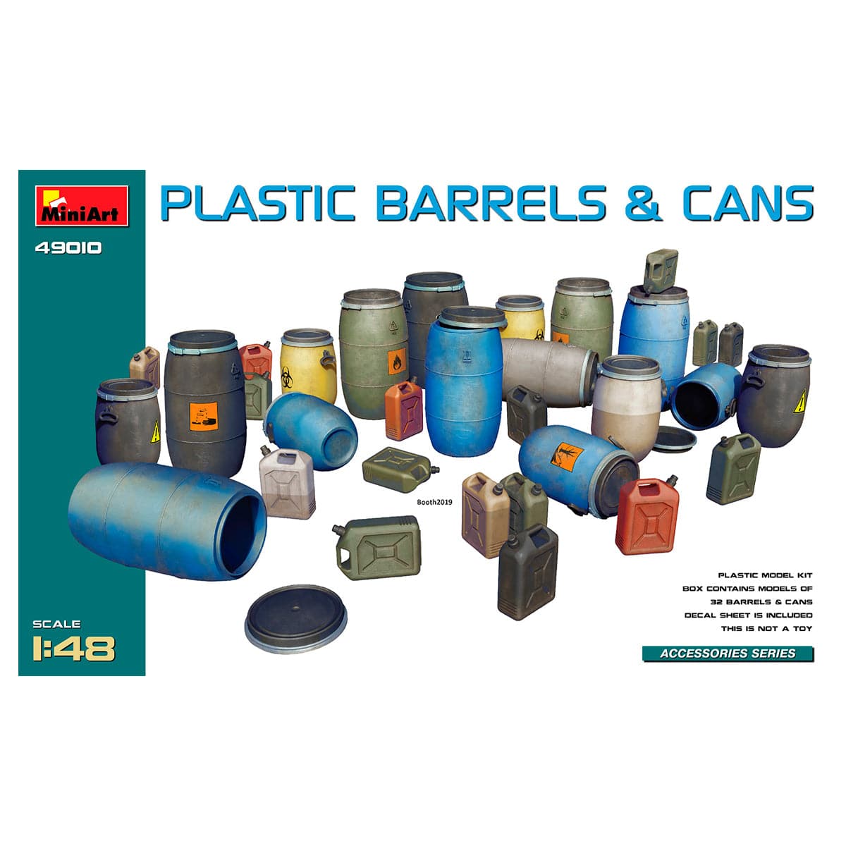 MiniArt 1/48 Plastic Barrels & Cans – MA49010