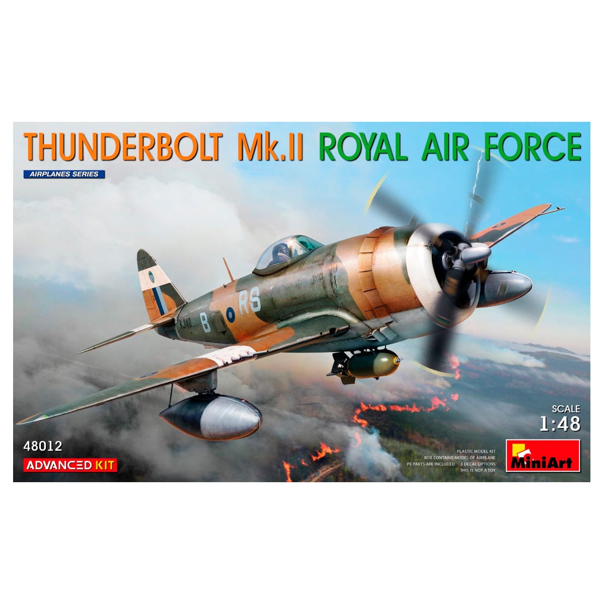MiniArt 1/48 Thunderbolt Mk.II Royal Air Force Advanced Kit – MA48012