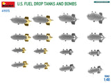 MiniArt 1/48 U.S. Fuel Drop Tanks and Bombs Plastic Model Kit
