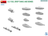 MiniArt 1/48 U.S. Fuel Drop Tanks and Bombs Plastic Model Kit