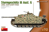 MiniArt 1/72 StuG III Ausf. G April 1943 Prod. Plastic Model Kit