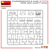 MiniArt 1/72 StuG III Ausf. G April 1943 Prod. Plastic Model Kit