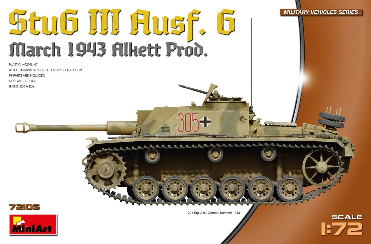 MiniArt 1/72 StuG III Ausf. G March 1943 Production – MA72105