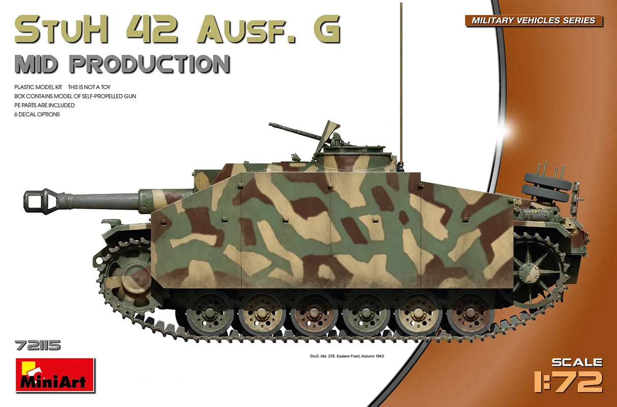 MiniArt 1/72 StuH 42 Ausf. G Mid Production – MA72115