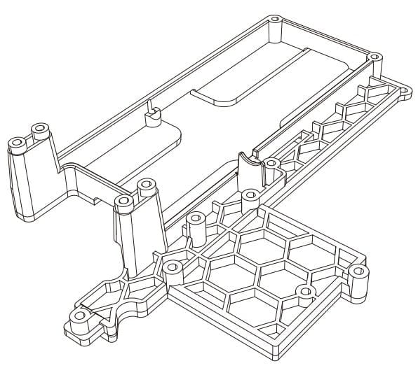 MJX 14130B Chassis Stiffener Bar