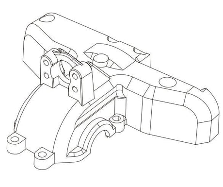 MJX 14190B Rear Gear Cover - Hobbytech Toys