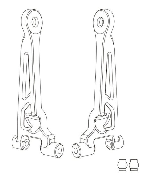 MJX 14240B Rear Upper Suspension Arms (2pcs) - Hobbytech Toys