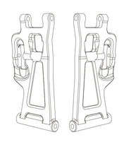 MJX 14250B Rear Lower Suspension Arms (2pcs) - Hobbytech Toys