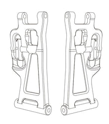 MJX 14250B Rear Lower Suspension Arms (2pcs)
