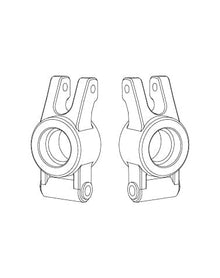 MJX 14260B Rear Hubs (2pcs)