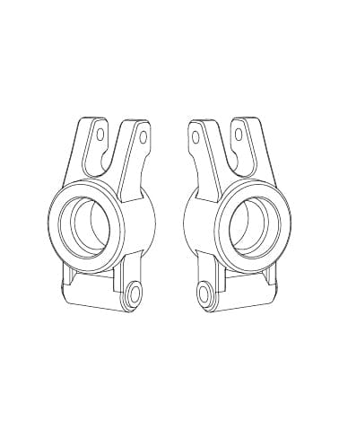 MJX 14260B Rear Hubs (2pcs)