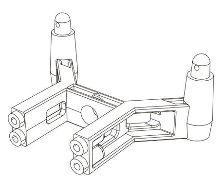 MJX 14281B Rear Body Mount - Hobbytech Toys