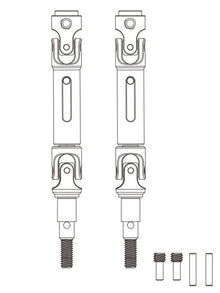 MJX 14410B Metal CVD Driveshafts (2pcs)